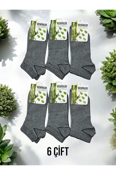 Erdenay Tekstil Women's Cotton Socks 6'Er Bestş Taki