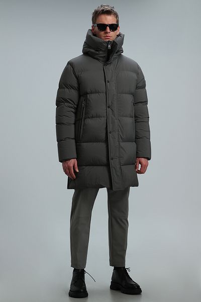Lufian Ανδρικό παλτό Khaki - Victor Goose Down
