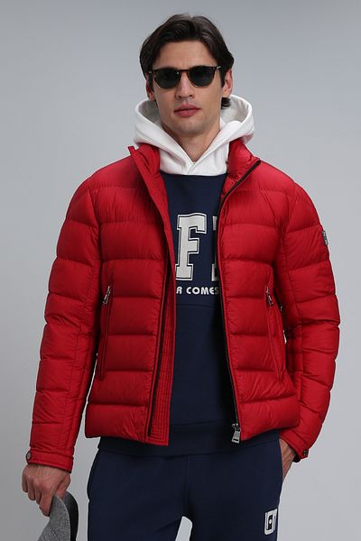 Lufian Ανδρικό παλτό Clow Down Jacket - Κόκκινο