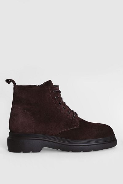 Lufian 112230213   Marvin Casual Ανδρικές Δερμάτινες Μπότες Καφέ