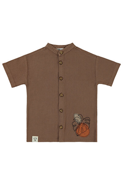 Civil Boys Boy's Shirt 6-9 Years Old Brown