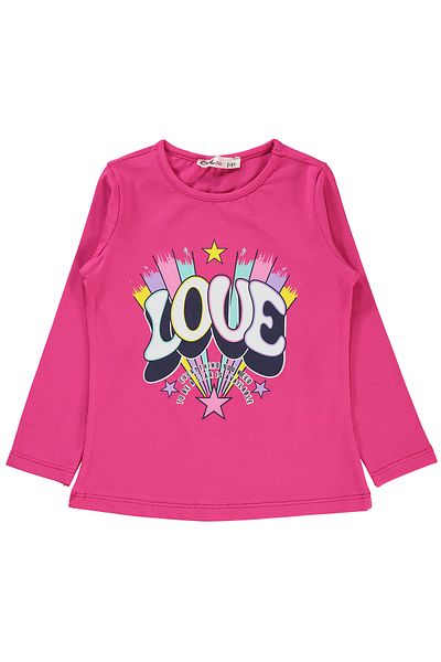 Civil Girls 2-5 Years Girl's Pink Luminous Sweatshirt