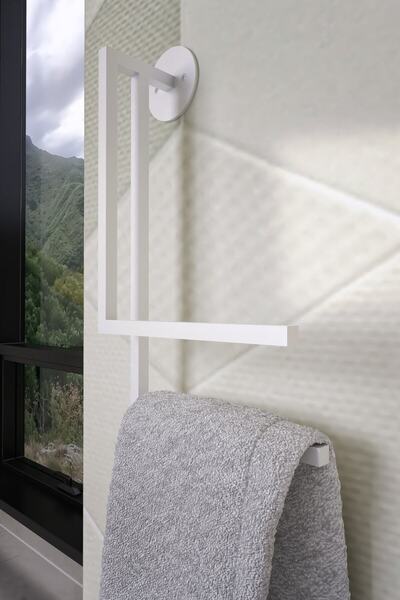 lyla concept حامل مناشف الحمام على الحائط من لوتس، حامل المناشف المثبت على الحائط