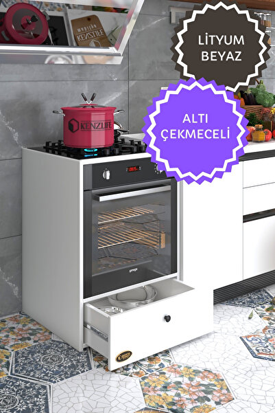 Kenzlife ankastre modülü kabini lityum byz fırın ocak dolabı çekmeceli