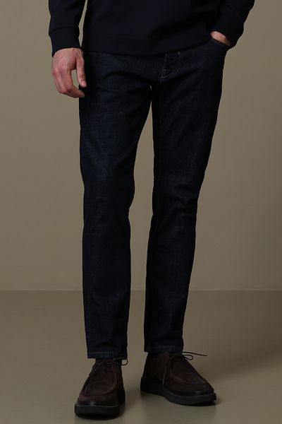 Lufian Pantaloni pentru bărbați Lotus Smart Jean Slim Fit Blue