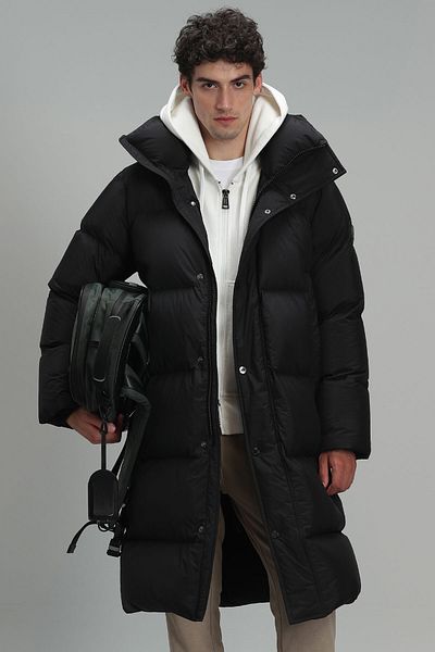 Lufian Done Goose Feather Men's Coat Black