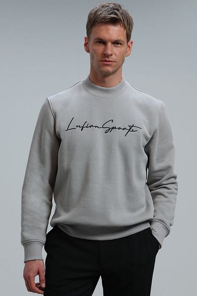 Lufian Lowe Men's Sweatshirt Light Gray