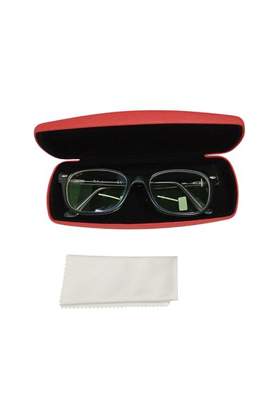 bonjorno aksesuar Glasses Case (HARD) Wiping Cloth for Optical Frame is Gifted