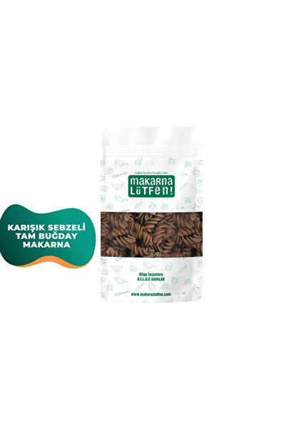 Makarna Lütfen Karışık Sebzeli Tam Buğday Makarna (200 GRAM)
