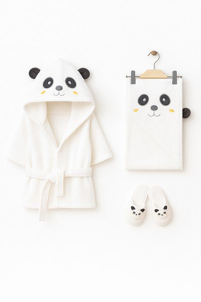 Bebitof Cute Panda Cotton Bathrobe