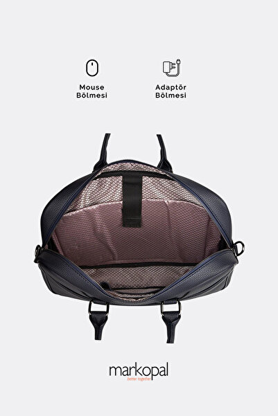 MORCA حقيبة كمبيوتر محمول وحقيبة جلدية للجنسين باللون البني "حقيبة عملية تعكس نمطك