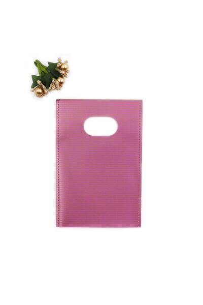 repro design 13x20 Cm Pembe Lüks El Geçme Hediye Poşeti 50’li