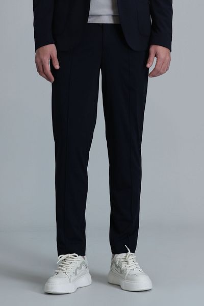 Lufian Ανδρικό παντελόνι Chino Simon Smart Slim Fit Navy Blue