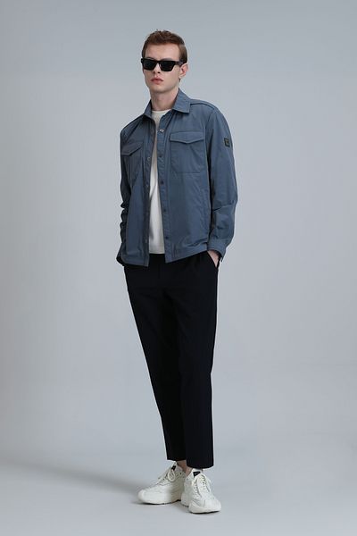 Lufian Ανδρικό παλτό Terry Anthracite