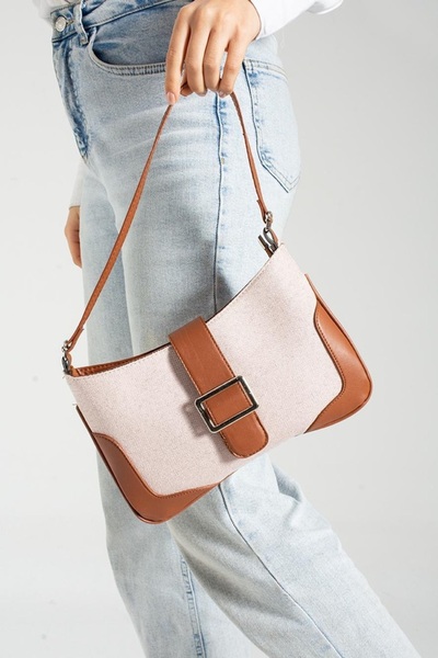 NBİBAGS Τσάντα χειρός και ώμου με ρετρό ραμμένη μπιγκέτα