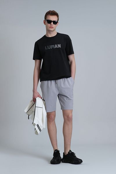 Lufian Men's Shorts Tracksuit - Blue and Light Gray