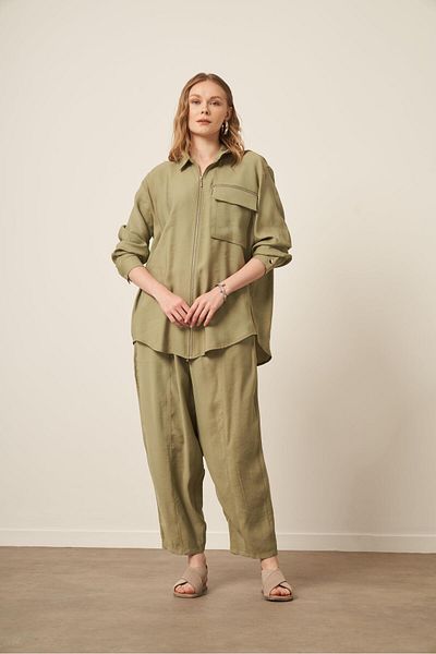 FTZ WOMEN Women's Modal Suit Khaki 31036