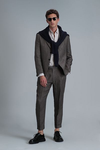 Lufian Petro Sports - Мъжко яке Slim Fit Кафяво