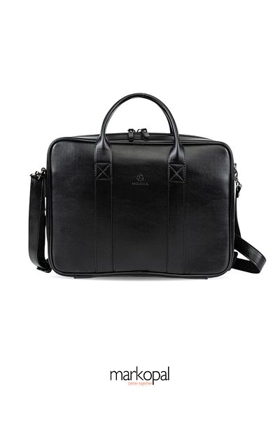 MORCA Unisex MacBook Organizer - Black 13" & 14" Laptop Briefcase