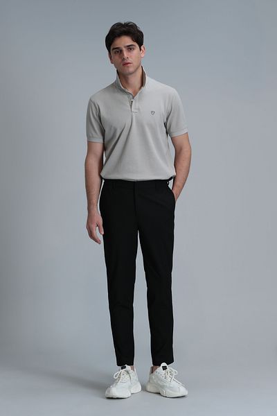 Lufian Laon Smart ανδρικό μπλουζάκι πόλο Slim Fit Beige