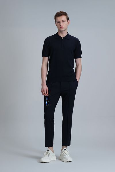Lufian Ανδρικό πουλόβερ Aren Navy Blue