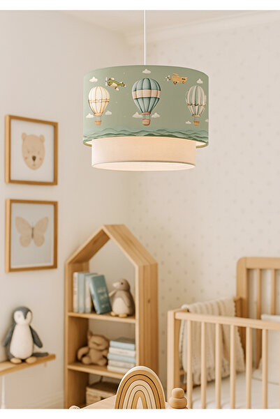 HOMİNG Homing Balonlu Çocuk Odası Sarkıt Pastel Yeşil 241830