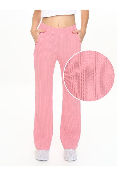 Denokids Rosa Basic-Jogginghose für Mädchen mit Paspelierung
