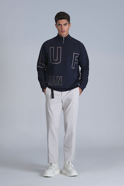 Lufian Ανδρικό φούτερ Focus Navy Blue