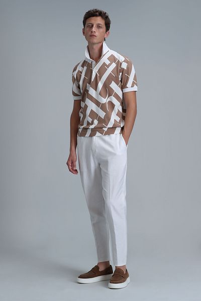 Lufian Cara Smart Men's Polo T-Shirt Copper