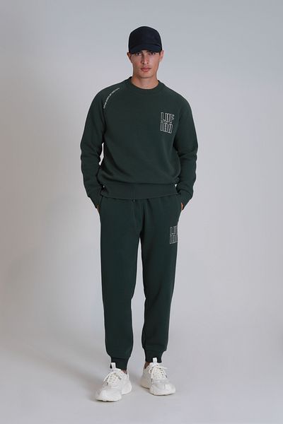 Lufian Ανδρικό αθλητικό παντελόνι Alfa Grass Green