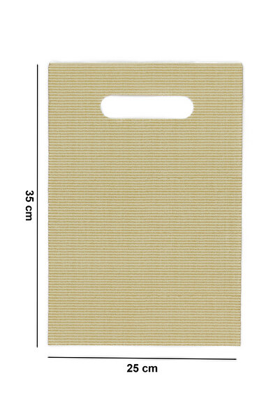 repro design 25x35 Cm Sarı Lüks El Geçme Hediye Poşeti 10’lu