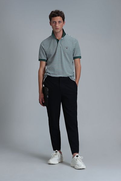 Lufian Dani Smart ανδρικό μπλουζάκι Polo Duck Green