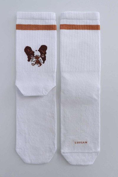 Lufian Grel Men's White Socks