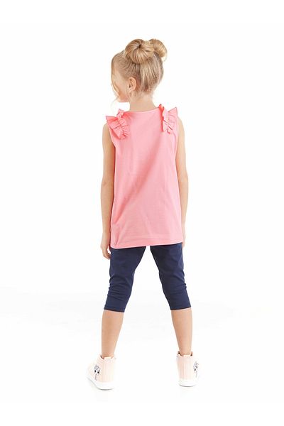 Denokids Kätzchen-Mädchen-T-Shirt-Strumpfhosen-Set