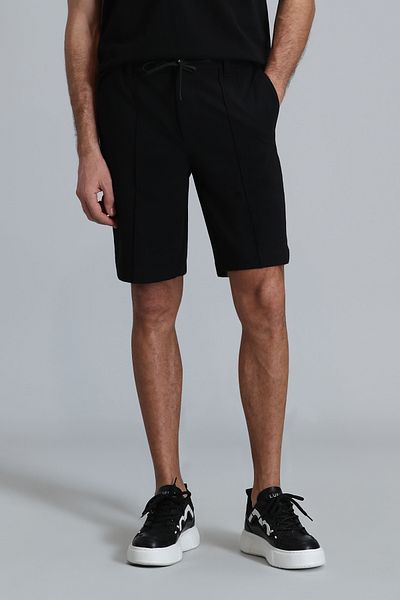 Lufian Men's Slim Fit Black Chino Shorts - Chris Sports