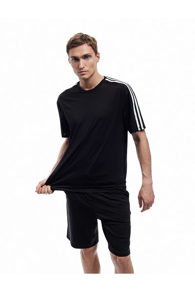 Koton Αθλητικό μπλουζάκι με κοντό μανίκι Crew Neck Oversize
