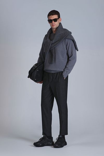 Lufian Pier Sports Men's Chino Pants Slim Fit Dark Gray