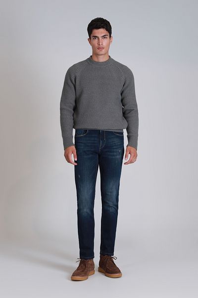 Lufian Ανδρικό Slim Fit Blue Derek Smart Jean Παντελόνι