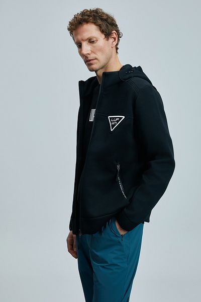 Lufian Μαύρο μπλουζάκι Deep Sweatshirt