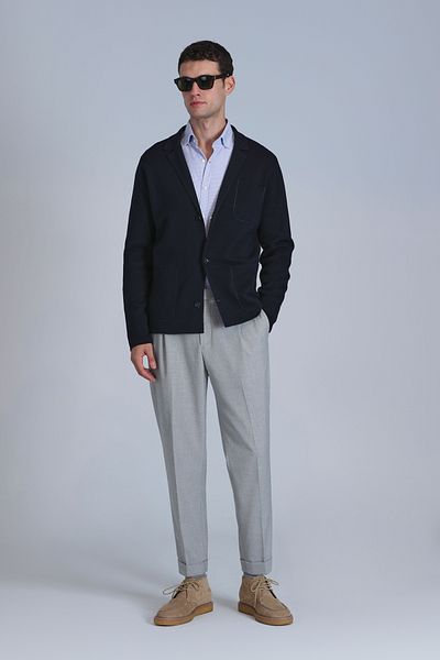 Lufian Leader Men's Navy Blue Cardigan