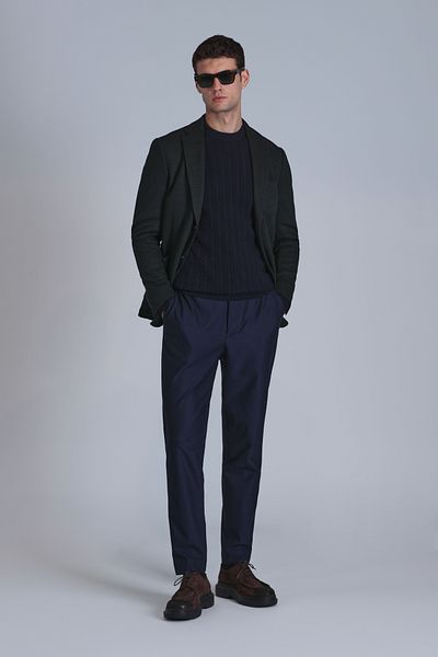 Lufian Πράσινο Slim Fit Tress Sports Ανδρικό Μπλέιζερ Μπουφάν
