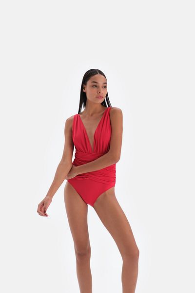 Eros Costum de baie roșu 3012 mm adâncime în V