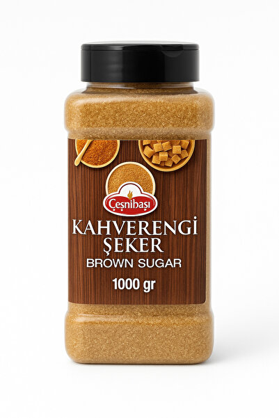 ÇEŞNİBAŞI KAHVERENGİ ESMER ŞEKER 1 KG ÖZEL ŞİŞE 1. KALİTE