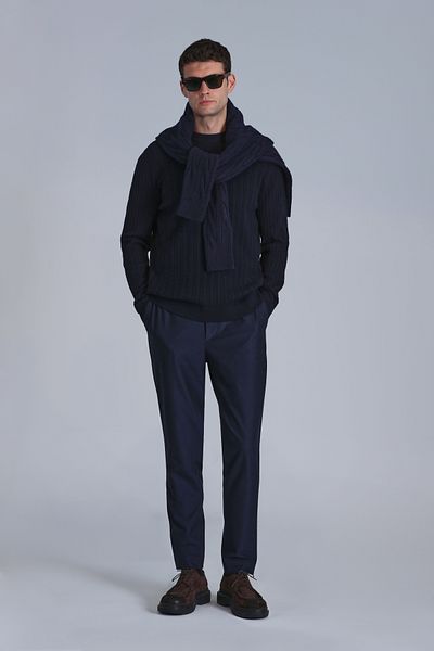 Lufian Rıght Men's Sweater Navy Blue
