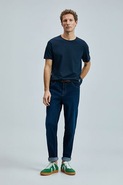 Lufian Ανδρικό T-Shirt Junya Basic Navy Blue