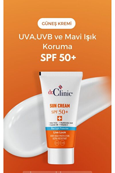 Dr. Clinic Spf 50 Güneş Koruyucu Krem 50 ml ( Uva,uvb Ve Mavi Işık Koruma )
