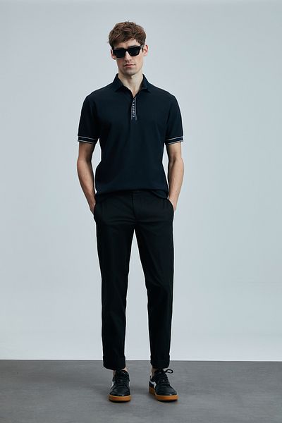 Lufian Ανδρικό μπλουζάκι πόλο Lord Smart Navy Blue