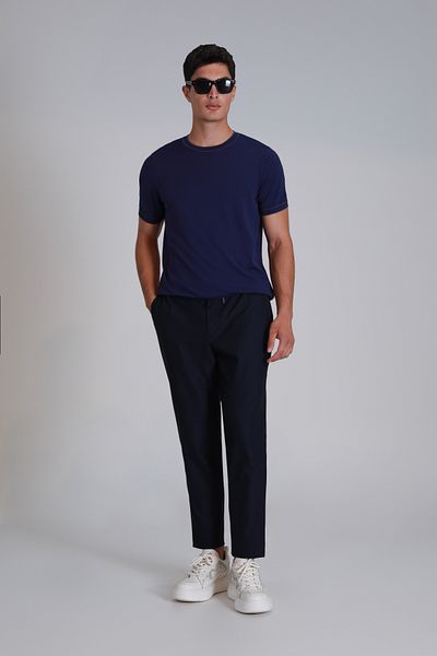 Lufian Ανδρικό πουλόβερ Steve - Dark Saks Blue