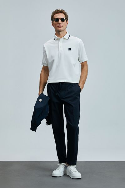 Lufian Smart Men's Polo T-Shirt - White