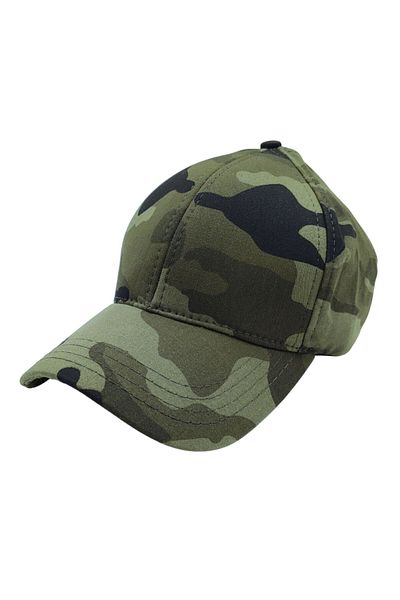 AXE SPORTSWEAR Camouflage Pattern Adjustable Military Cap Hat with Velcro on the Back Hunter Fisherman Hat